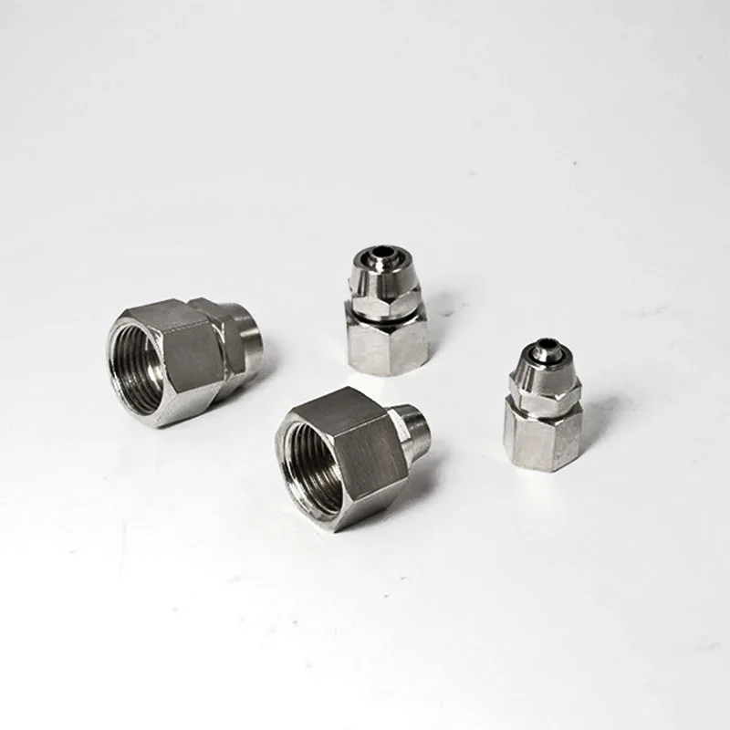 Pneumatic Fittings Quick Twist Coupling Copper Nickel-plated Threaded Connector PT M5 1/81/4 1/2  Joint for Hose Tube Connectors