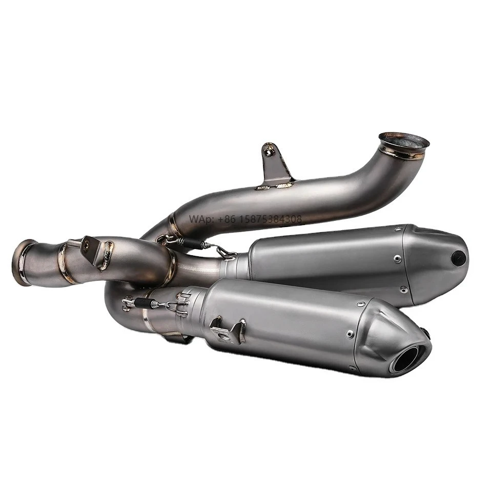 

Duca V4 S/R Motorcycle Exhaust System Modification Full Titanium AK Bottom Dual Muffler V4/V4S/V4R 2025- Mainland China