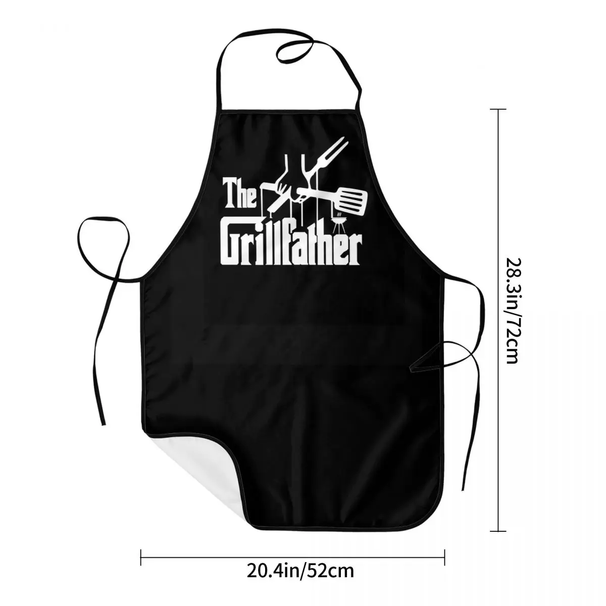 The Grillfather BBQ Kitchen Chef Cooking Baking Apron Men Women Funny Grill And Smoker Barbecue Tablier Cuisine for Gardening