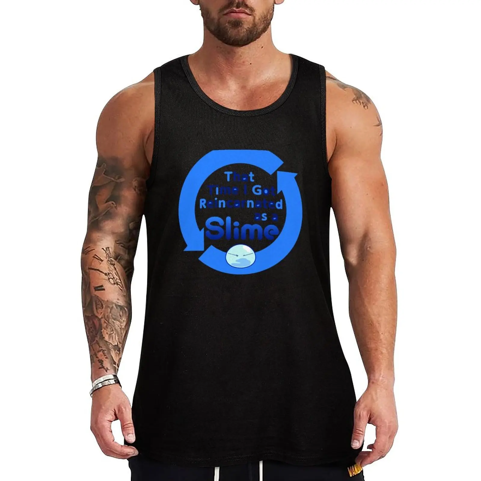 

the time i got reincarnated as a slime Tank Top gym men Bodybuilding clothing man sleeveless tshirts for men