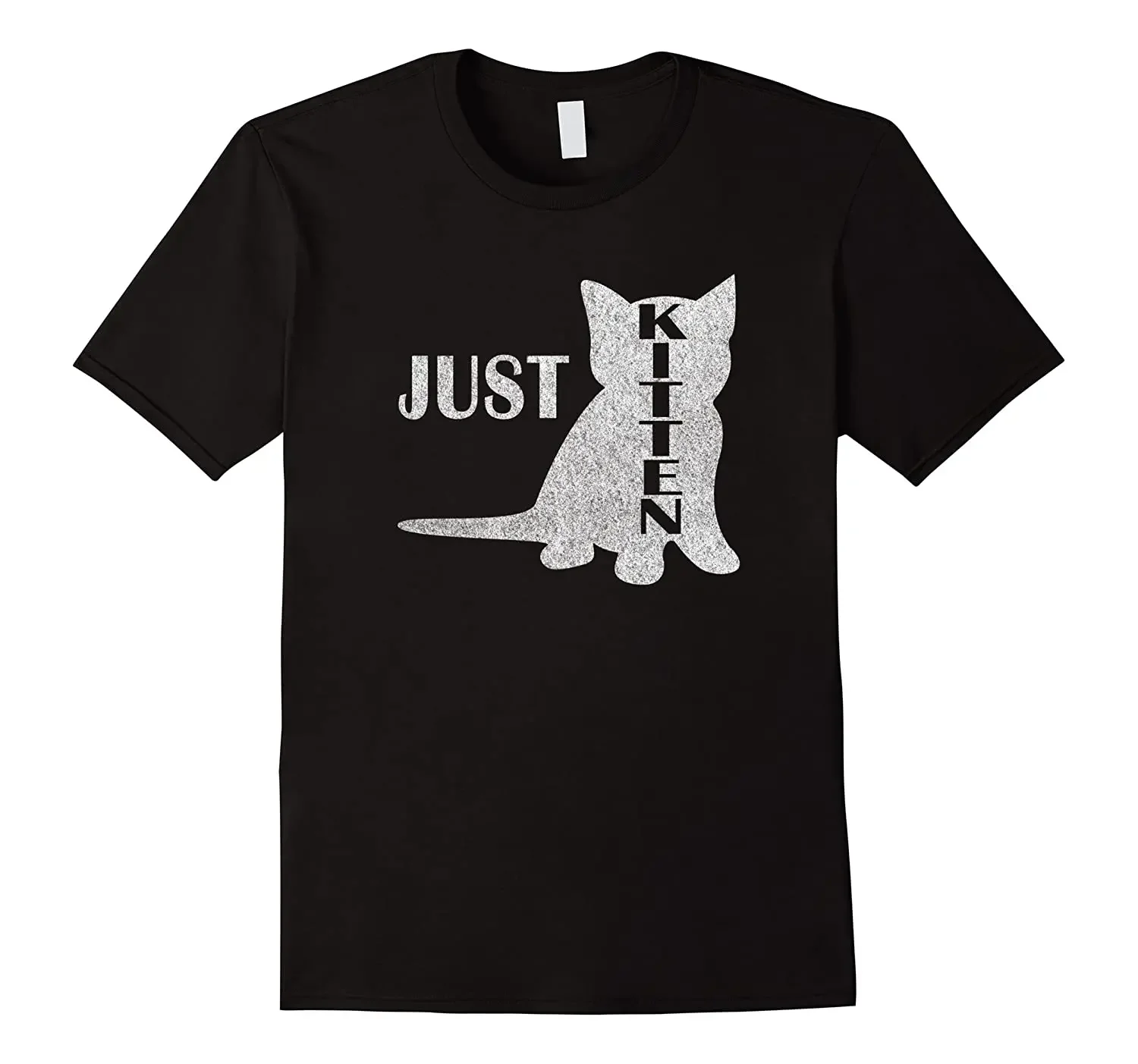 Vintage-Stil Just Kitten Just Kidding Jk, lustiges Wortspiel-T-Shirt. Sommer Baumwolle Kurzarm O-ansatz Herren T Shirt Neue S-3XL