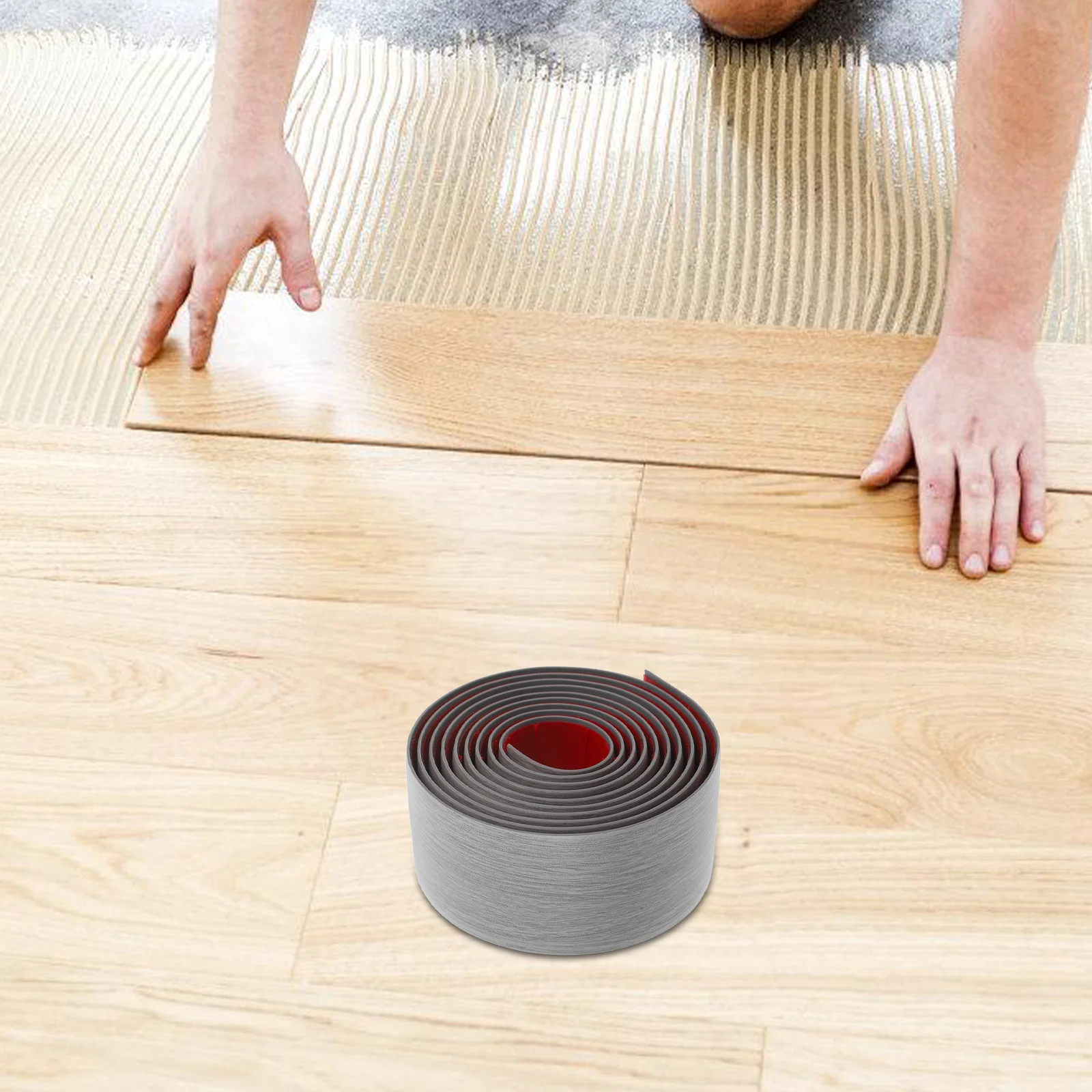 Floor Transition Strip Self Adhesive 2M Flexible Doorway Threshold Edging for Carpet Tile Wood Gap Cover Decorative Safety Strip