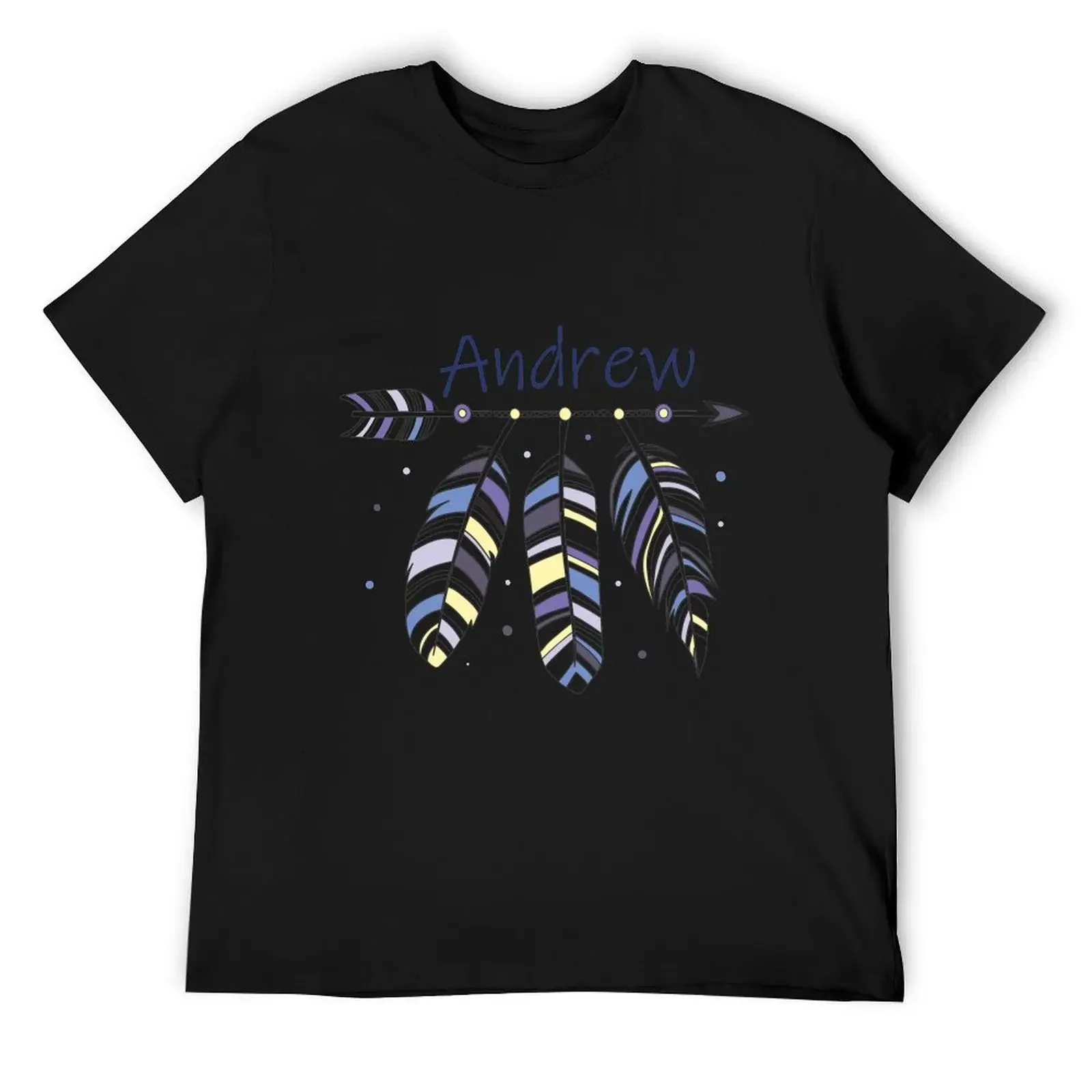 

Andrew T-Shirt blue archive tops basketball graphic tees mens plain t shirts