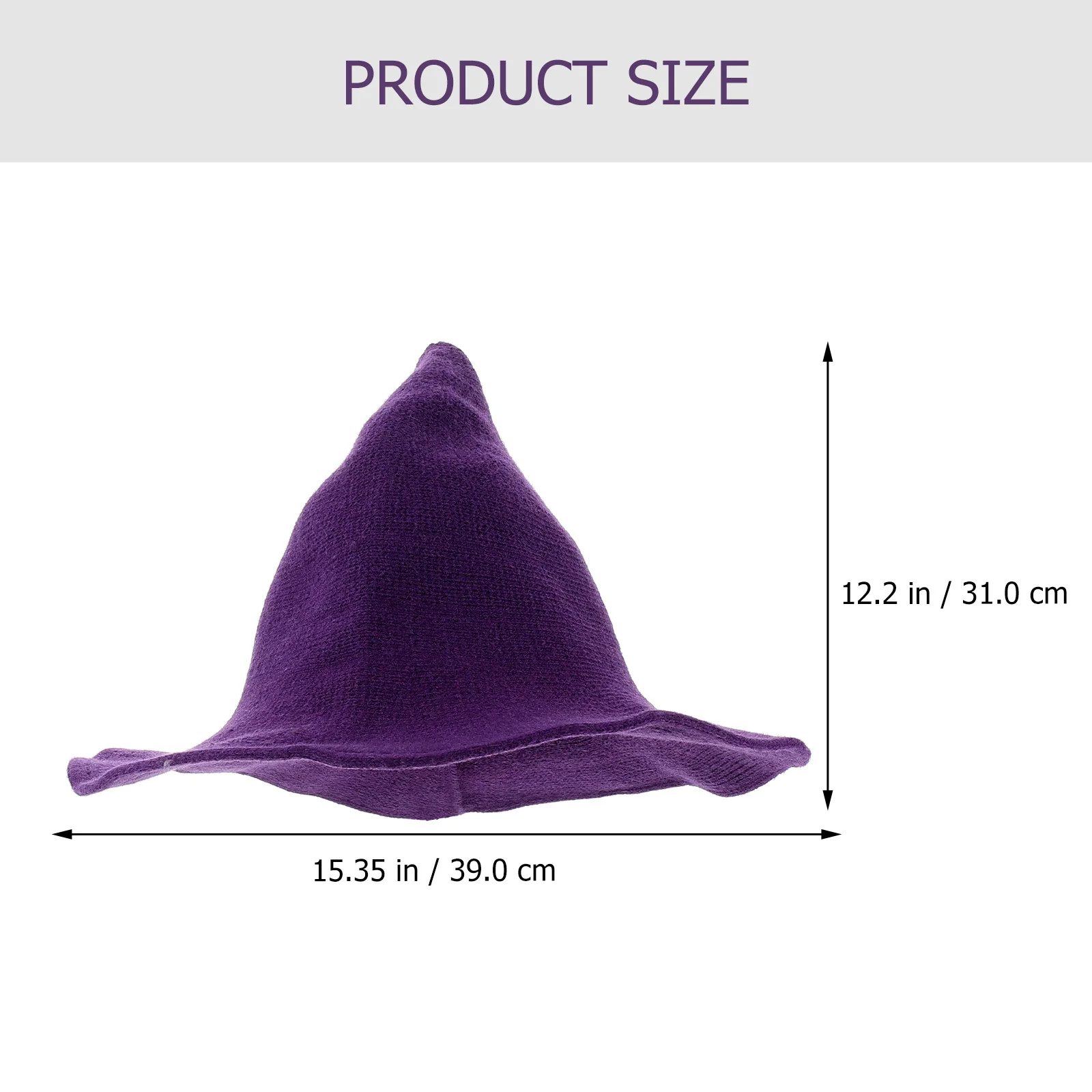 

Witch Hat Foldable Cotton Winter Cap Warm Elastic Comfortable For Halloween Party Masquerade Carnival Stage Performance