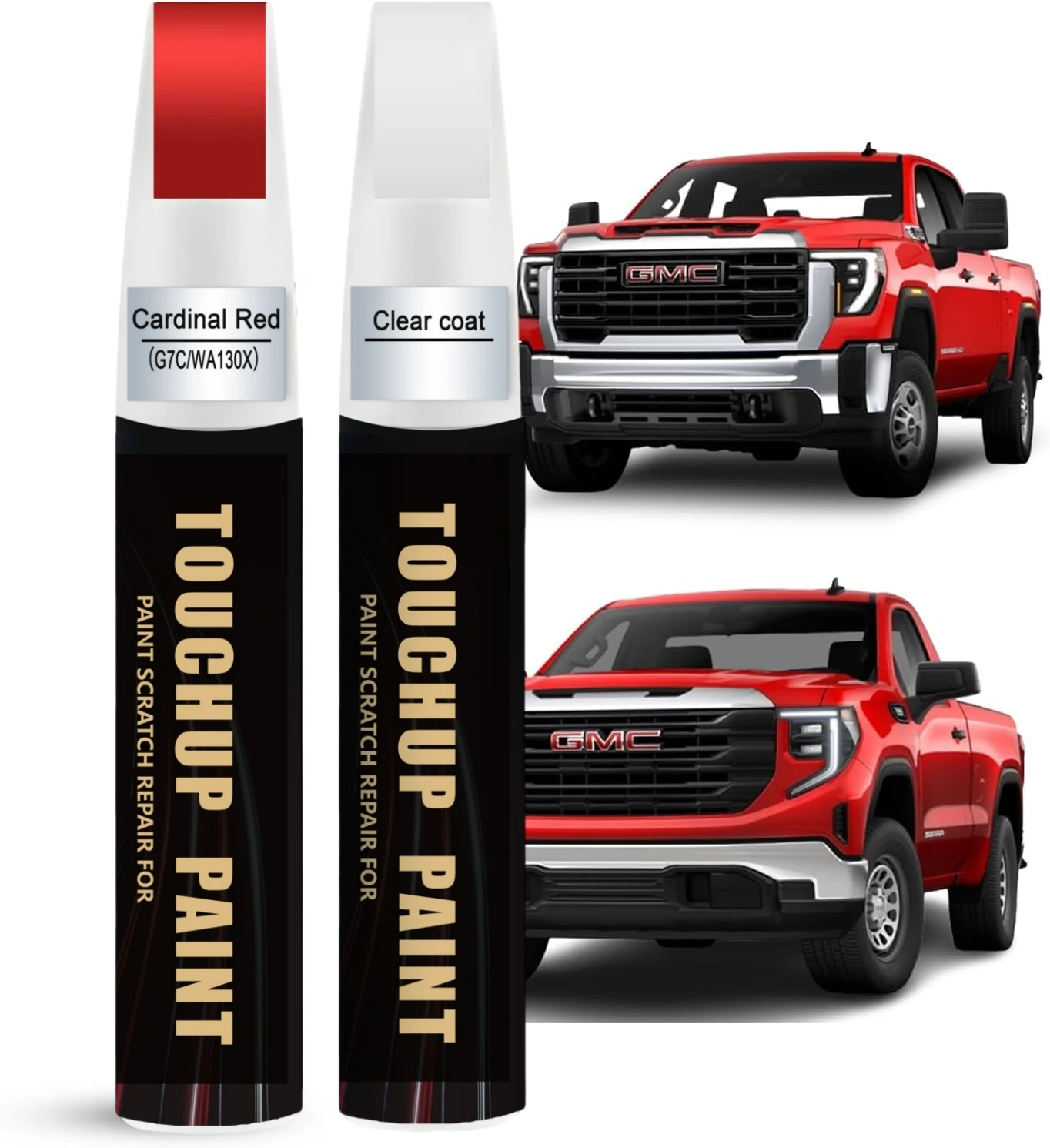 Cardinal Red G7C/WA130X for GMC Touch Up Paint Kit[2K Clear Coat Included],Exact Color Match Touch Up Paint