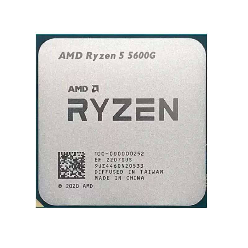 AMD Ryzen 5 5600G r5-5600g CPU Processor 3.9-4.4ghz 6c 16mb Desktop Interface AMD Ryzen 5 5600G New