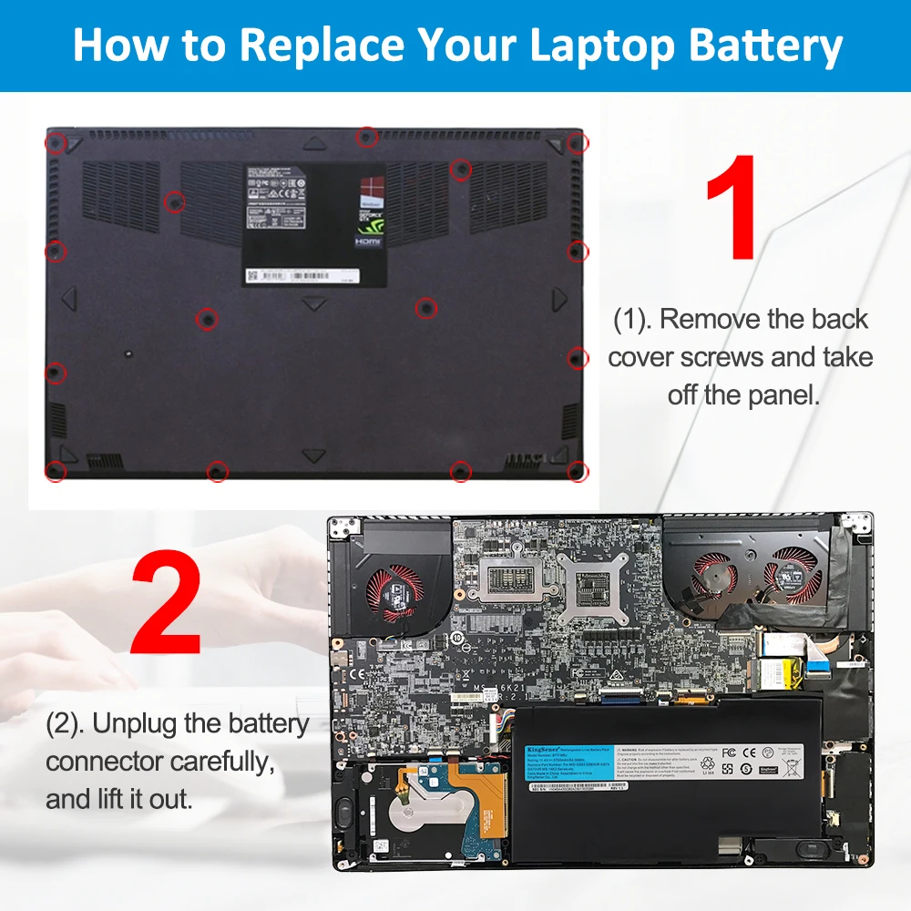 KingSener Neue BTY-M6J Laptop Batterie Für MSI GS63VR GS73VR 6RF-001US BP-16K1-31 MS-17B1 MS-16K2 9N793J200 Tablet Kostenlose Tools – Detail 7