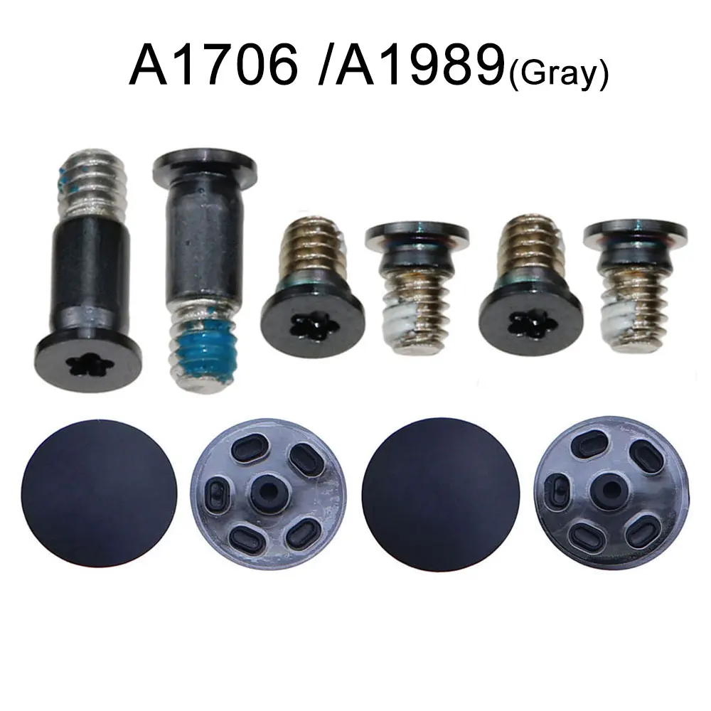 1Set Bottom Fall Abdeckung Schrauben Bottom Fall Gummi Füße Fuß Pad Für MacBook Pro Retina 13 "15" A1706 a1989 A1707 A1990 A1708