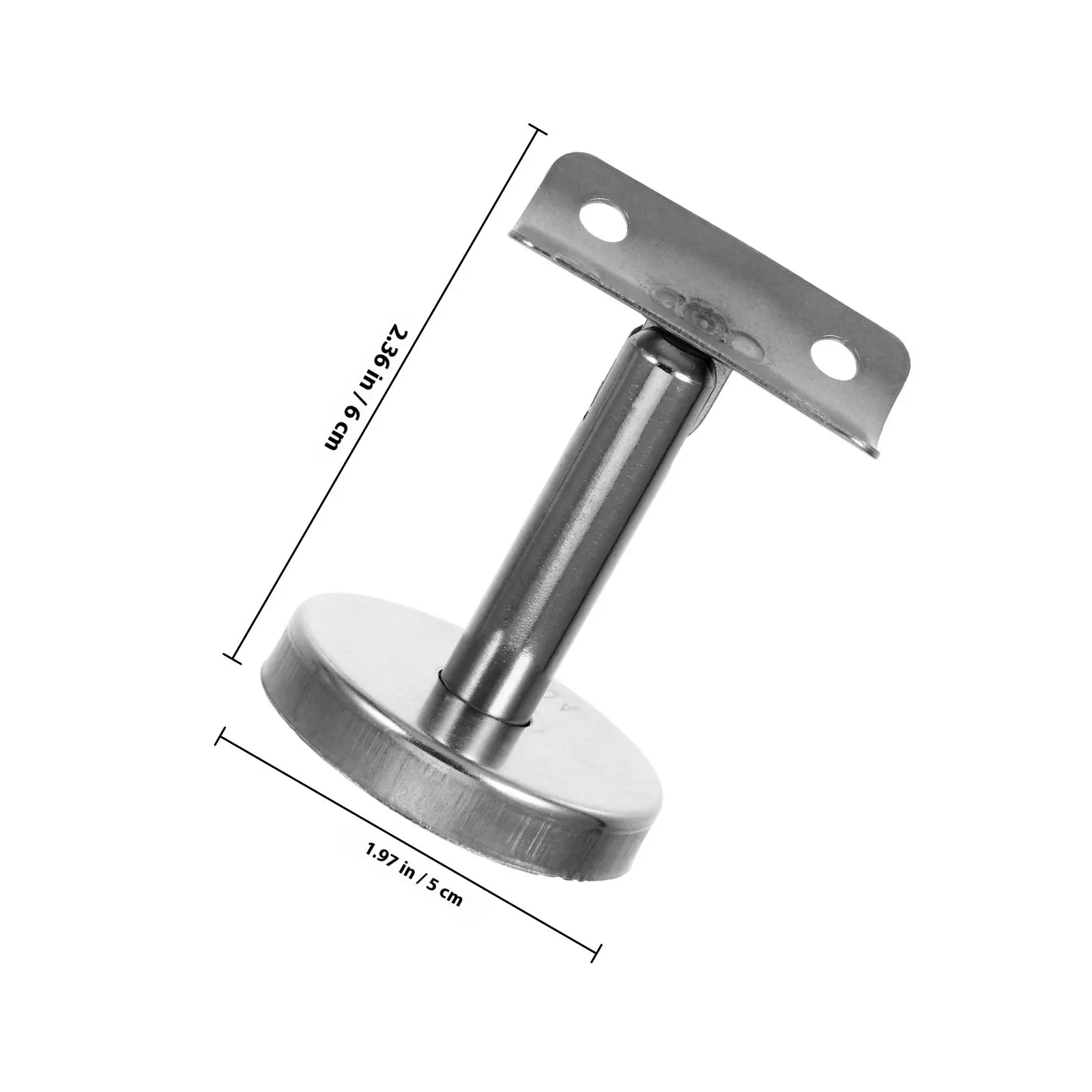 Wall Mounted Stainless Steel Handrail Support Bracket Straight Rail Bracket for Indoor Outdoor Stair Rail Holder