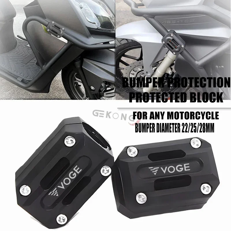 For Loncin Voge DS525X DS900X DSX 525 DSX 900 Voge 500AC 500DS 300DS Motorcycle Engine Guard Bumper Block Crash Bar Protection