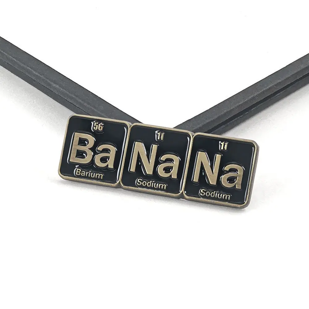 Periodic Table of Chemical Elements BaNaNa Fun Badge Banana Accessories for Science Students and Chemistry Enthusiasts