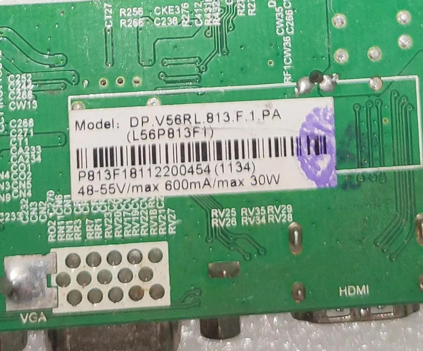 Freies verschiffen! DP.V56RL.813.G.1.PA Drei-in-one TV motherboard 48-55V 600MA arbeits gute