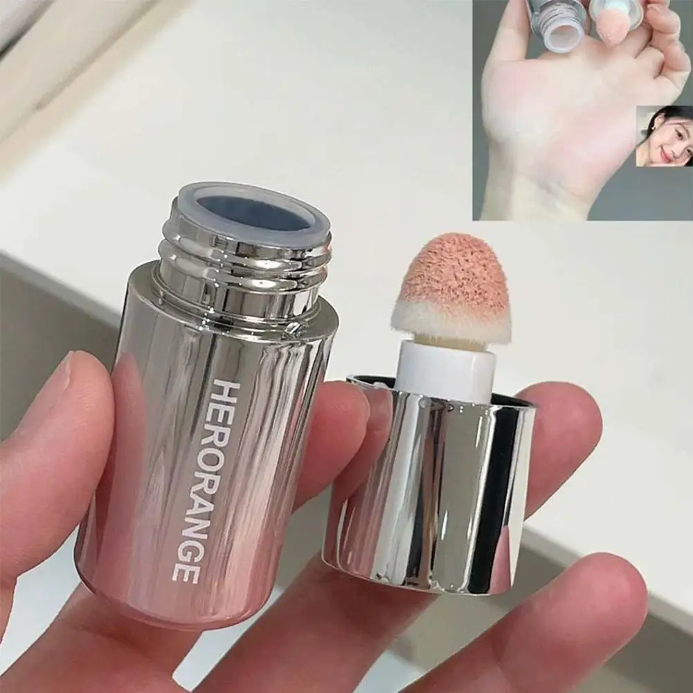 Koreanisches sanftes flüssiges Puder-Rouge, wasserfest, langlebig, aufhellendes Rouge, Gesichtsrouge, Highlight-Nasenschatten, natürliche Farbe ﻿