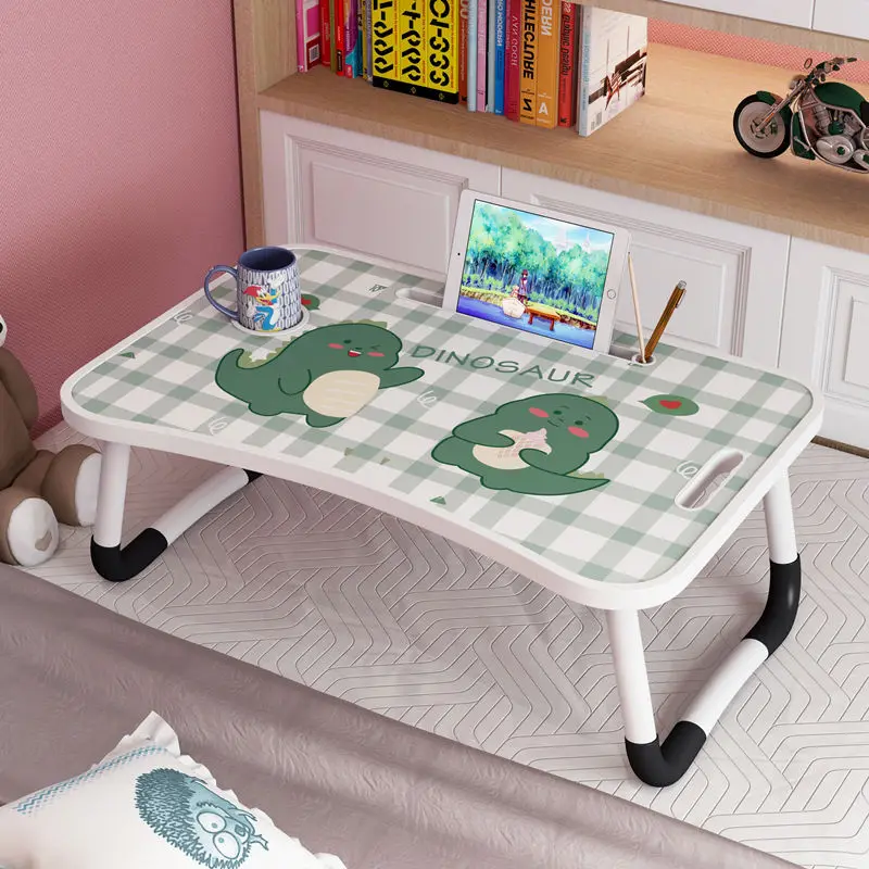 Bed Foldable Laptop Computer Desk Student Bedroom Learning Multifunctional Folding Table