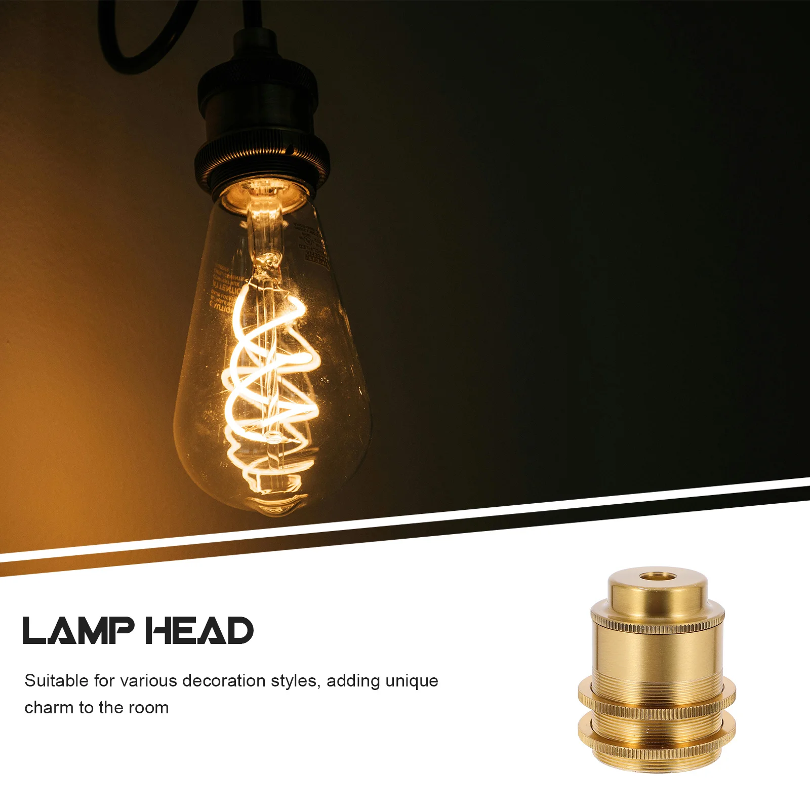 

Holder E27 Metal Bulb Replacement Lamp Socket Socket For Diy Pendant Ceiling Light Lamp Repair Kit Outdoor Indoor