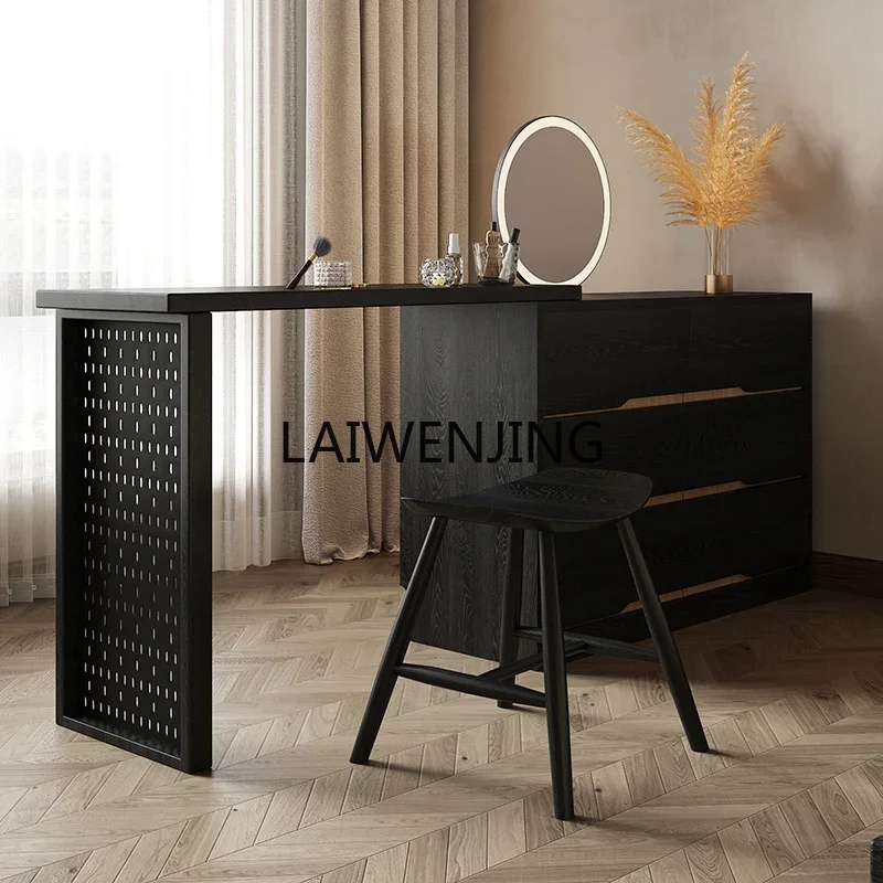 

MJY Nordic solid wood dresser bedroom makeup table storage cabinet integrated multi-functional locker