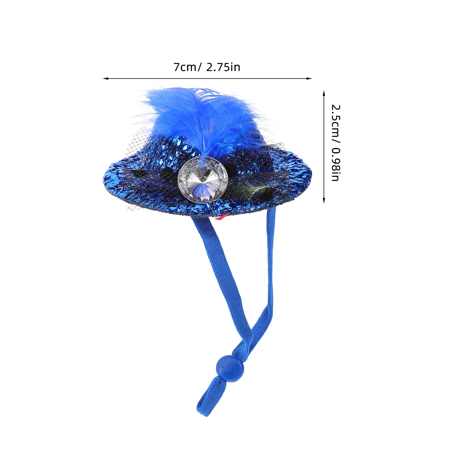 

6PCS Pet Hats Chicken Hat Decorative Hen Wear resistant Parrot Accessories Adjustable Bird Cloth Dog Hat Birthday Christmas