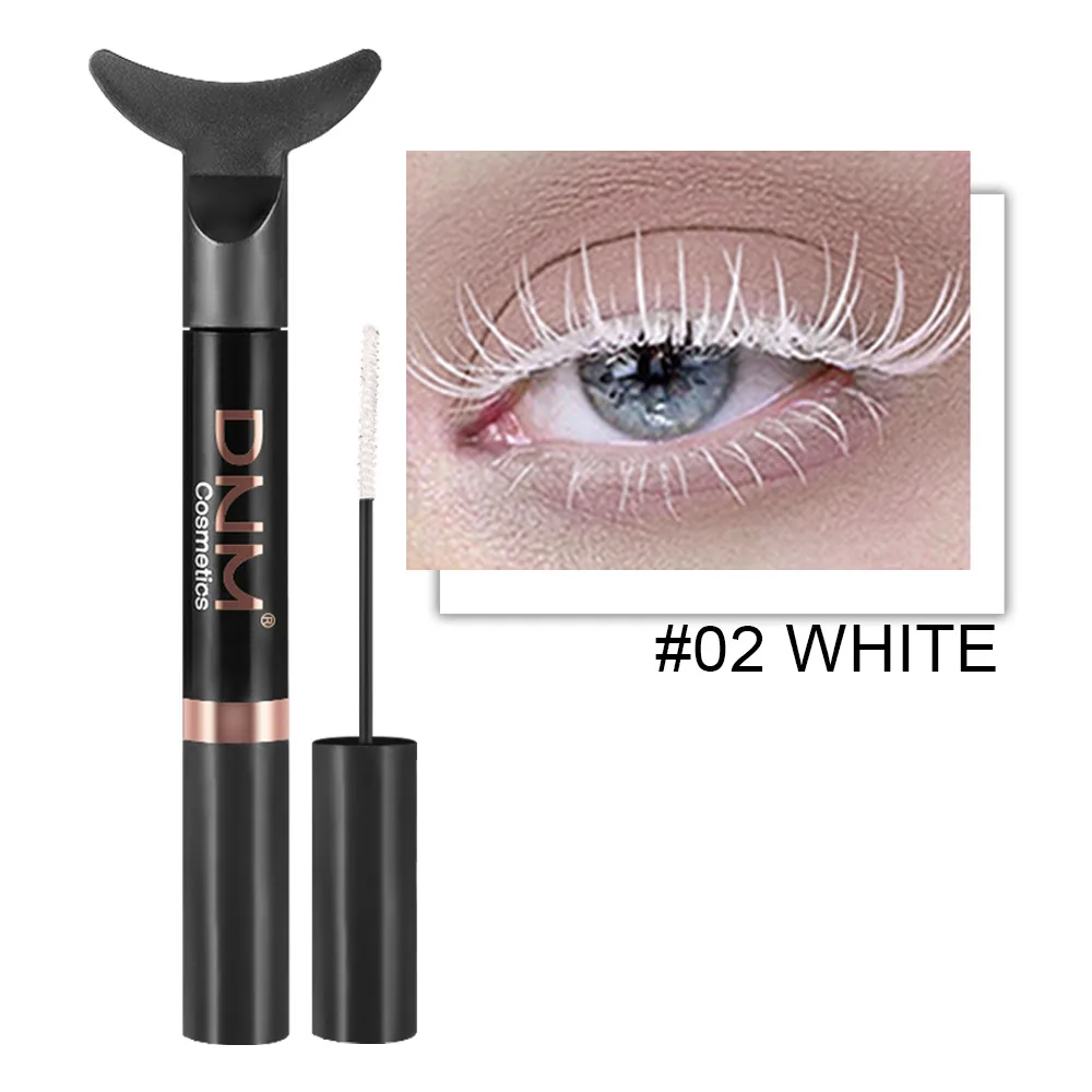 White Mascara Waterproof Long Lasting Curling Eyelash Extension Makeup Blue Purple Black Colorful Mascara Eyes Party Cosmetics