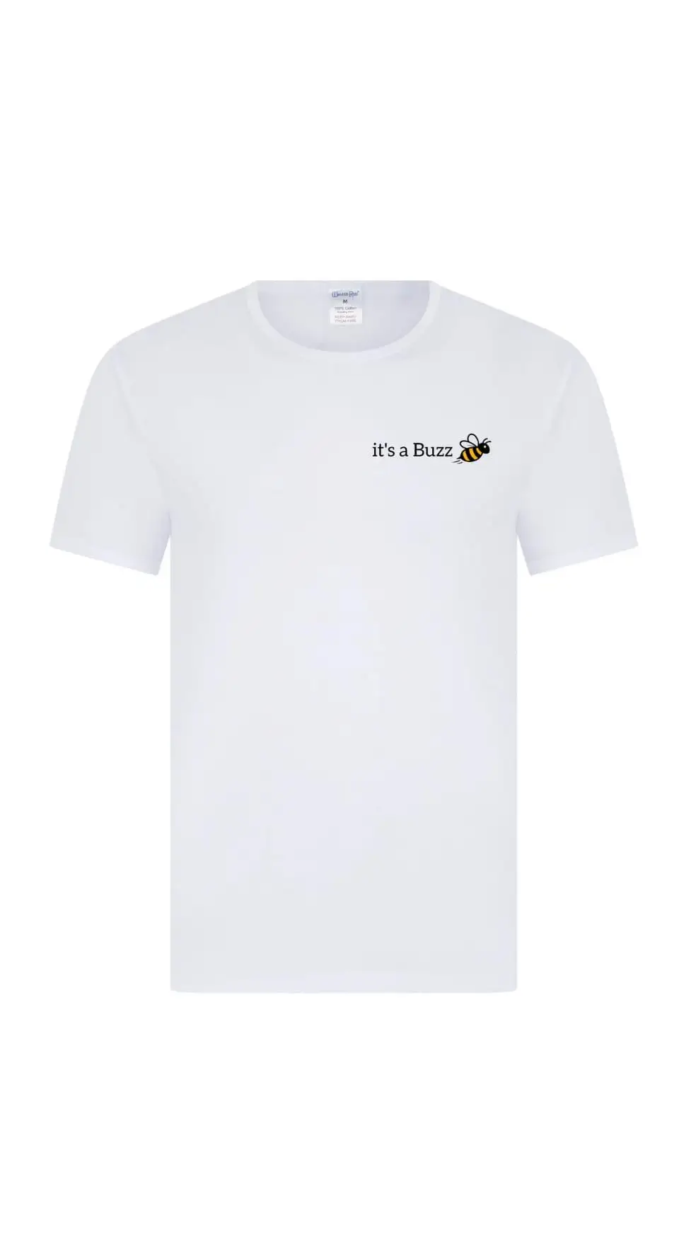 This Is A Classic Casual T-shirt Featuring A Hand-embroidered Letter Design, Inspired By Our Popular ID Buzz Concept.