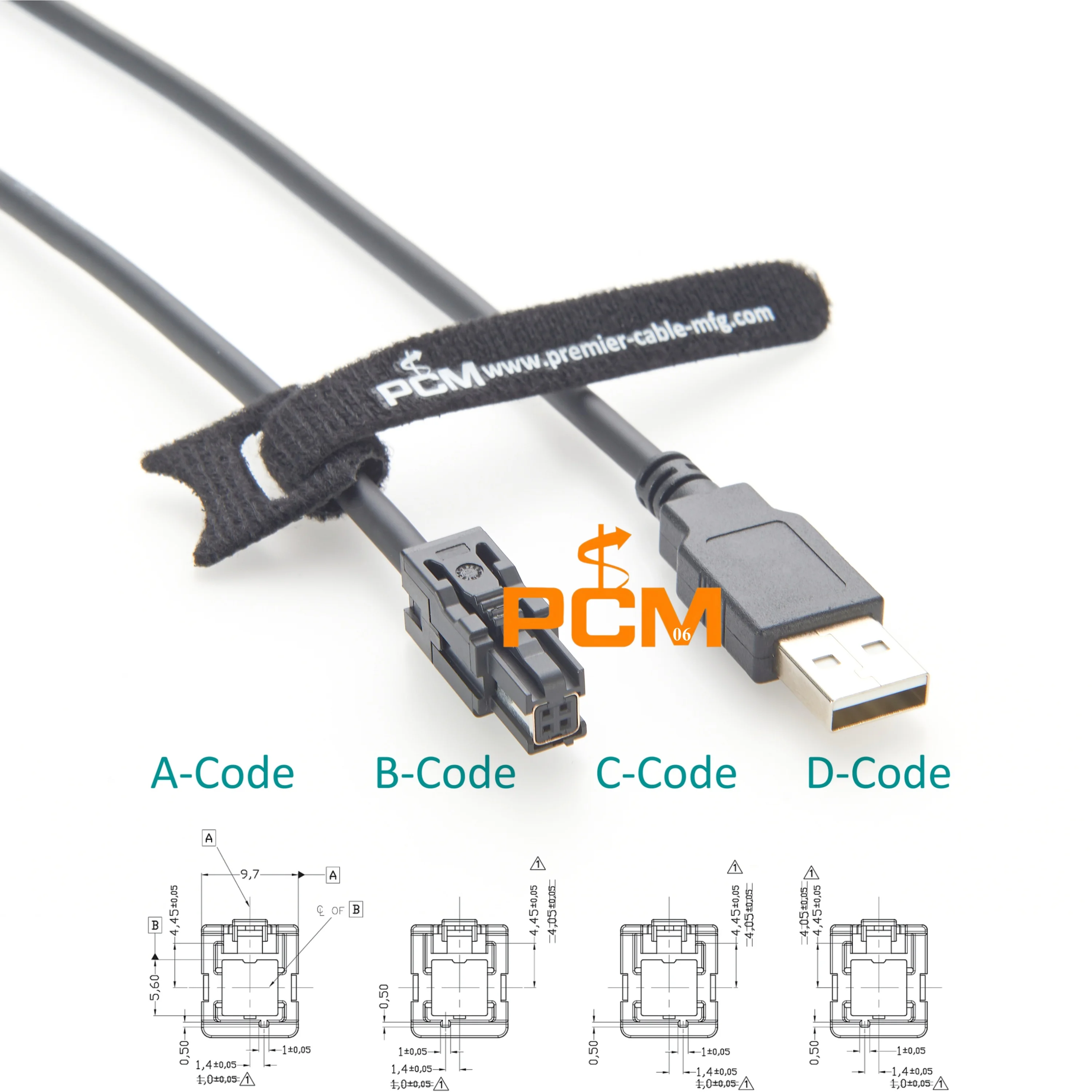 HSC to USB Extension Cable, HSC 4P Female to USB 2.0 A Male LVDS Video Transfer Cable, HSC Automotive High-Speed Connector Cable - Image 4