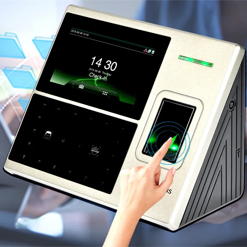 008 Zkteco Fingerprint Facial Attendance Machine Company Employee Facial Recognition Work Face Brushing Clock in Machine