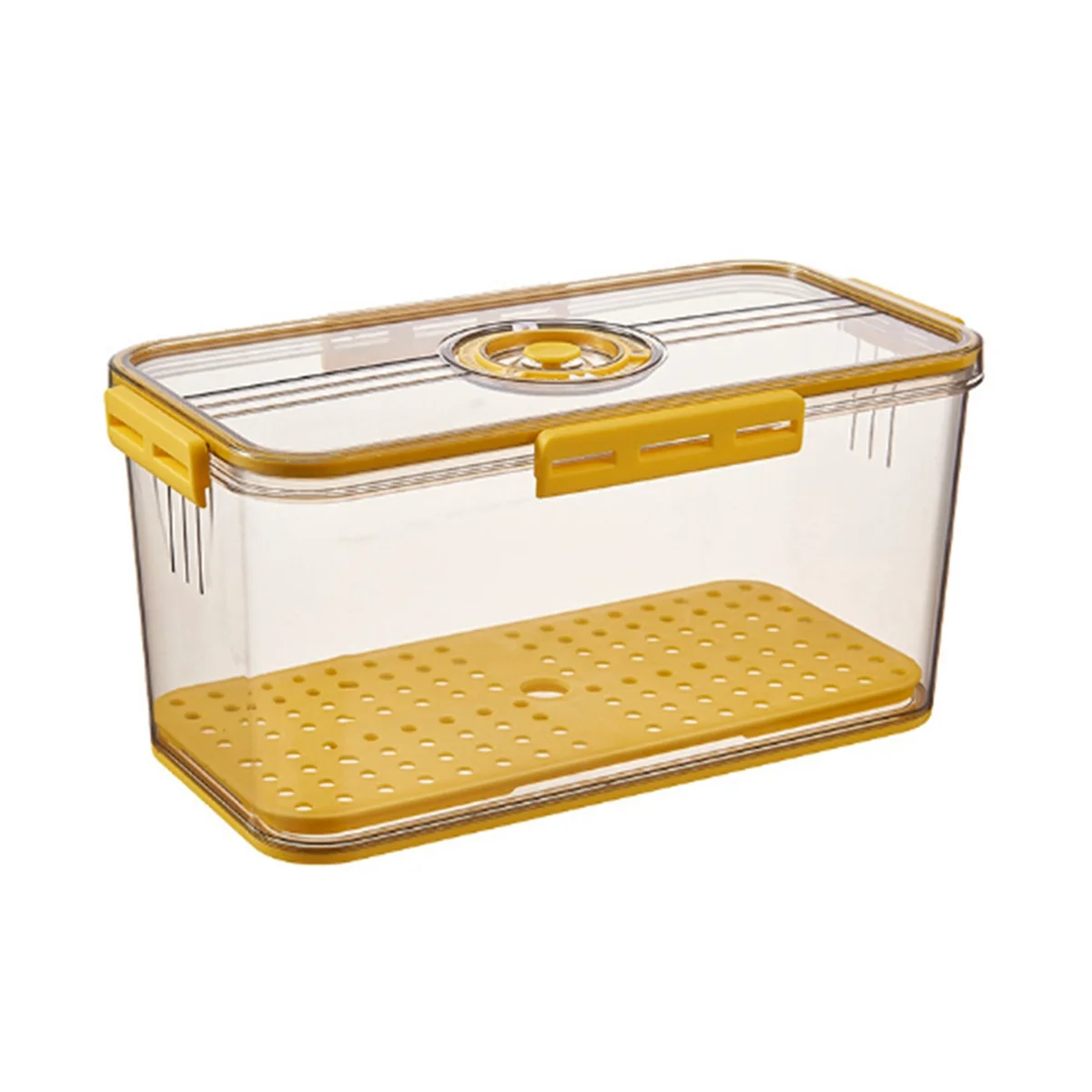 

Bread Box Bread Boxes for Kitchen Counter Airtight, Time Recording Bread Storage Container with Lid Yellow