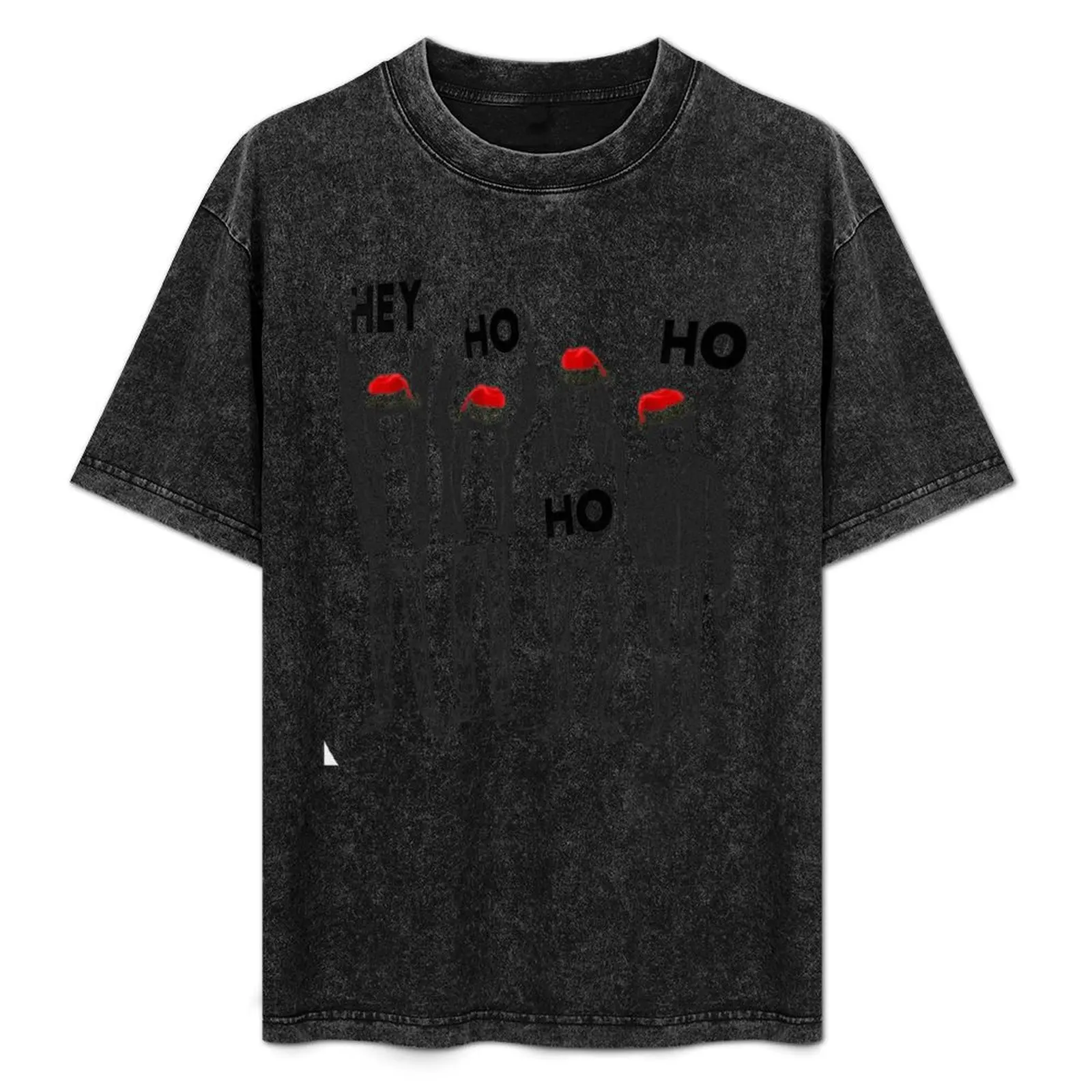 

HEY HO HO HO T-Shirt Basic Solid Color Casual Tee Shirt