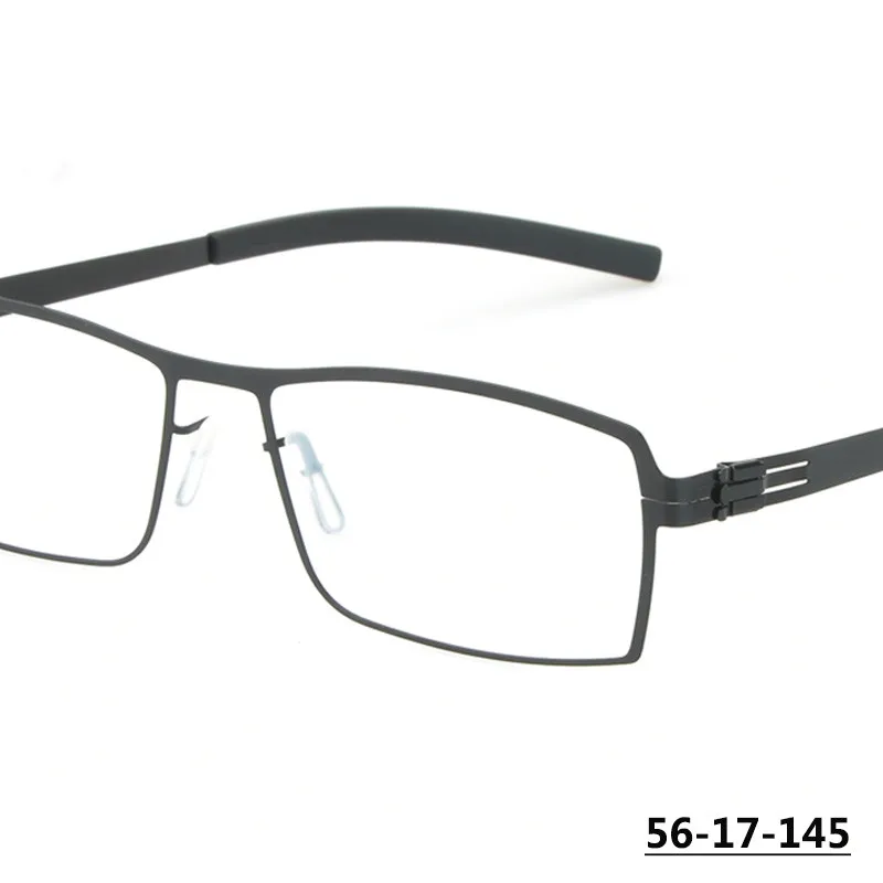 

Germany Brand 5085 Small Legs Glasses Frame Mens Suqare Handmade Screwless Business Eyeglasses Women Golden Spectacles Eyewear
