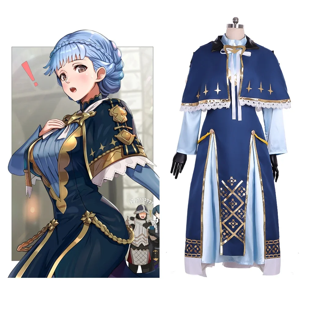 Fire Emblem Three Houses Marianne Cosplay Costume Dress Women Fancy Suit Custom Made Full Set Halloween Costume