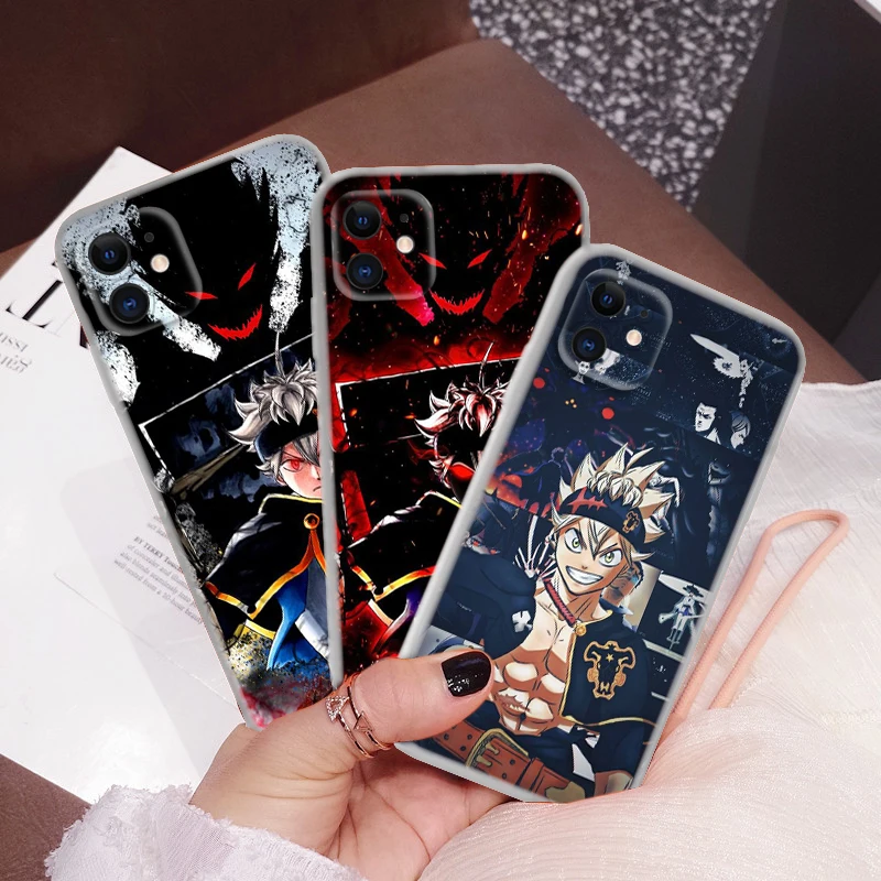 165YPJ Black Clover Anime Soft Case for Moto G9 Powe One Pro E12 E22I E22 G52 G42 G32 G22 G23 Z2 Z Play P40 P30 Edge 30