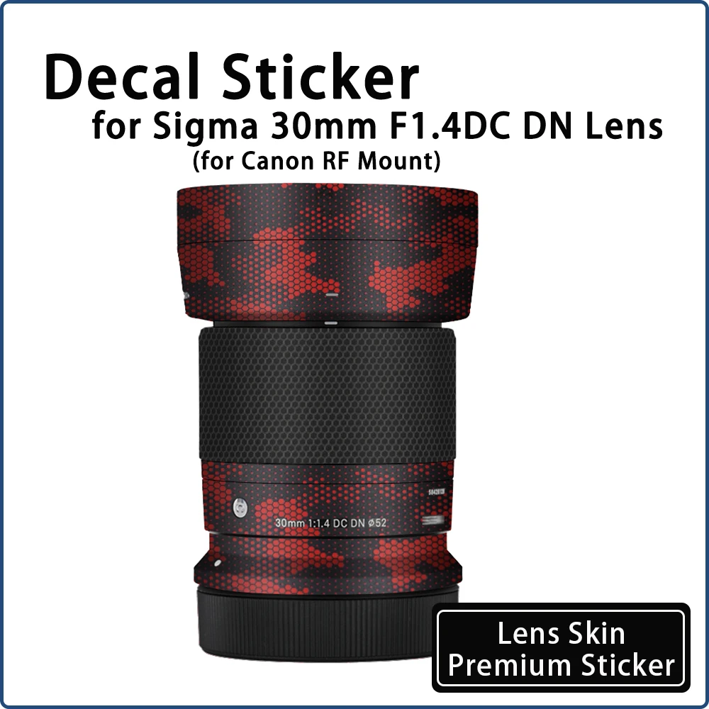 

30F1.4 Protective Film for Sigma 30mmF1.4 DC DN RF Mount Lens Skin Wrap Cover for Canon RF Mount Decal Sticker Lens Sticker