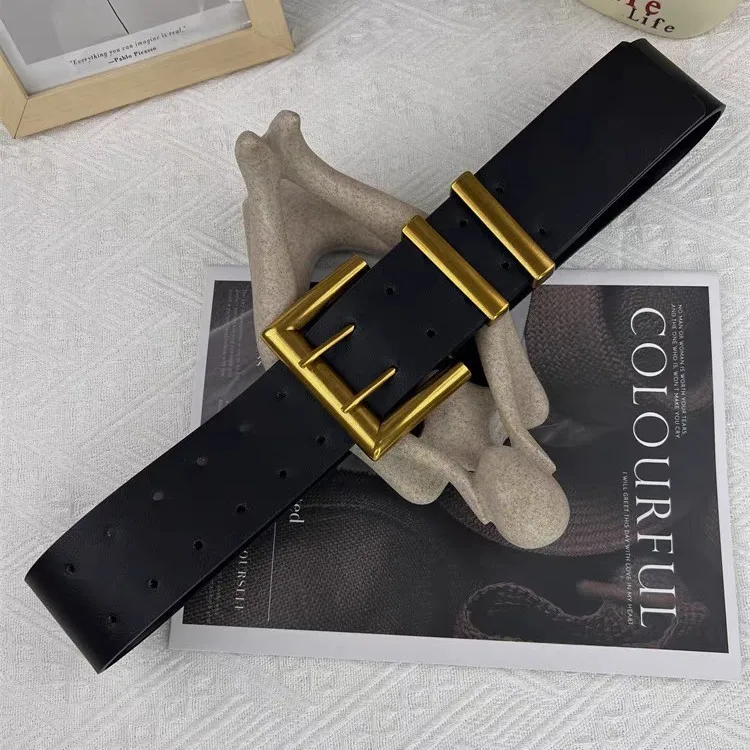 Vintage-Mode-Gürtel für Damen, breiter, vielseitig kombinierbarer Dekorationsgürtel für Mantel und Rock, passgenauer, personalisierter Gürtel für die Taille. – Detail 3