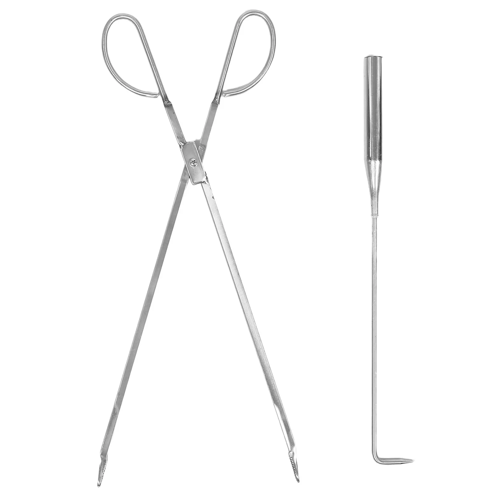 1-set-stainless-steel-firewood-tongs-fireplace-hook-heavy-duty-fire-pit-poker-for-outdoor-camping-bbq-wood-stove-ash-rake-log