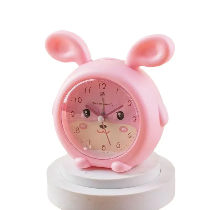 Student Small Alarm Clock Lazy Wake Up Music Multi-functional Animal Clock Bedroom Mute Fashion Cute Clock