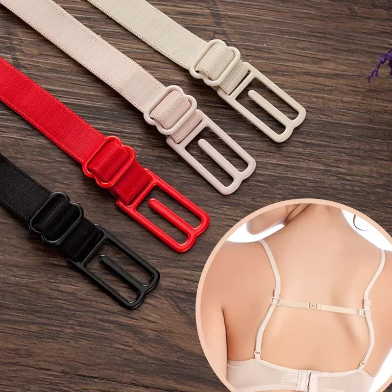 10/1pcs Women Bra Accessories Female Underwear Non-slip Buckle Extender for Women Elastic Bra Straps Non-Slip Back Bra Straps image 3