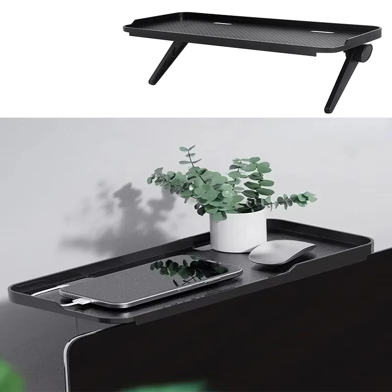 2pcsAdjustable Desktop Stand Foldable TV Screen Top Shelf Computer Monitor Box Router Office Set-Top Box Player Stand Home Suppl