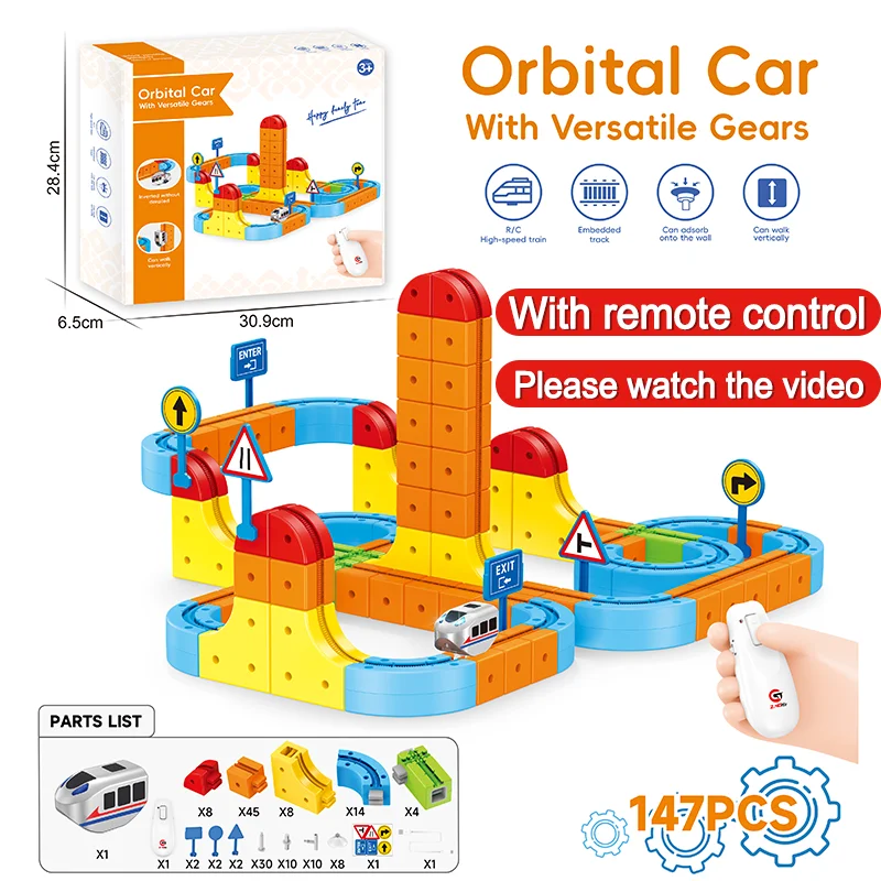

Новинка 2026: Детский антигравитационный магнитный поезд-конструктор, гибкая изменяемая магическая железная дорога, электрическая сборная игрушка, подарок