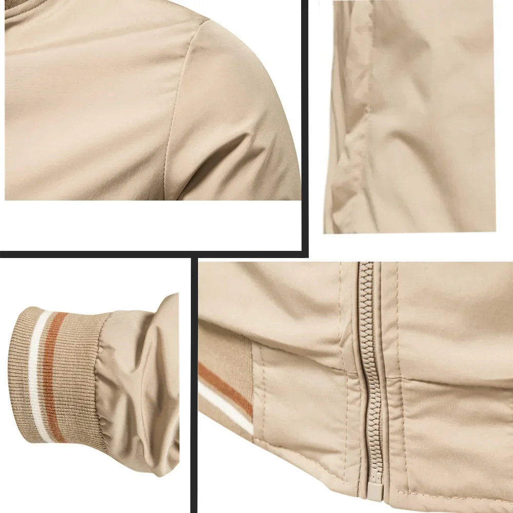 Blouson aviateur coupe-vent à fermeture éclair pour hommes, blouson de baseball, décontracté, résistant, document, mode automne, haute qualité