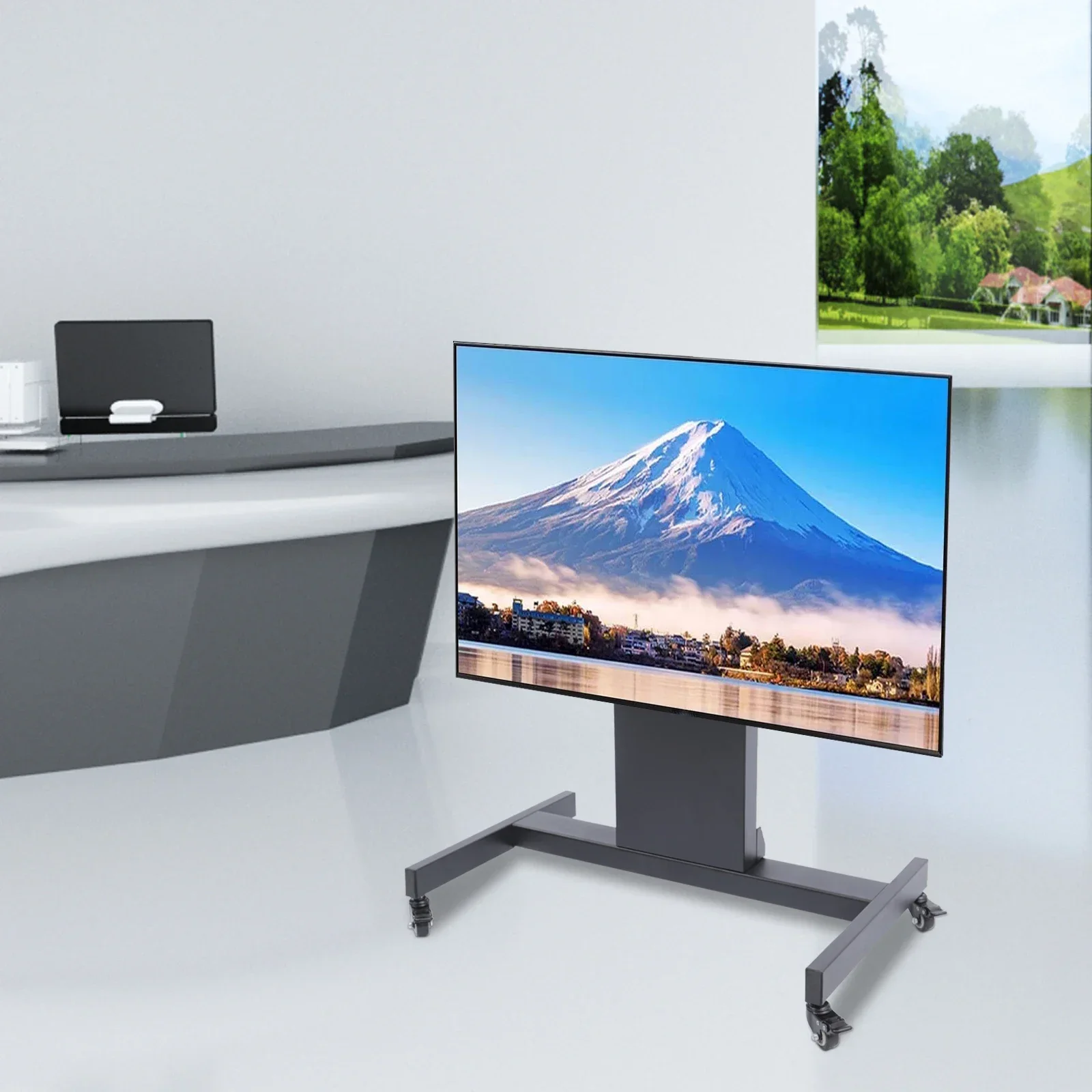 

#For Chariot TV mobile pour écran 32-65 pouces, meuble TV roulant avec capacité de charge jusqu'à 110 artériel&