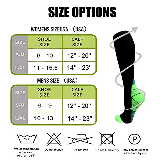 Running Compression Socks Men Women Fit For Varicose Veins Medical Nursing Socks Rugby Socks Sport Cycling Riding Socks Dropship