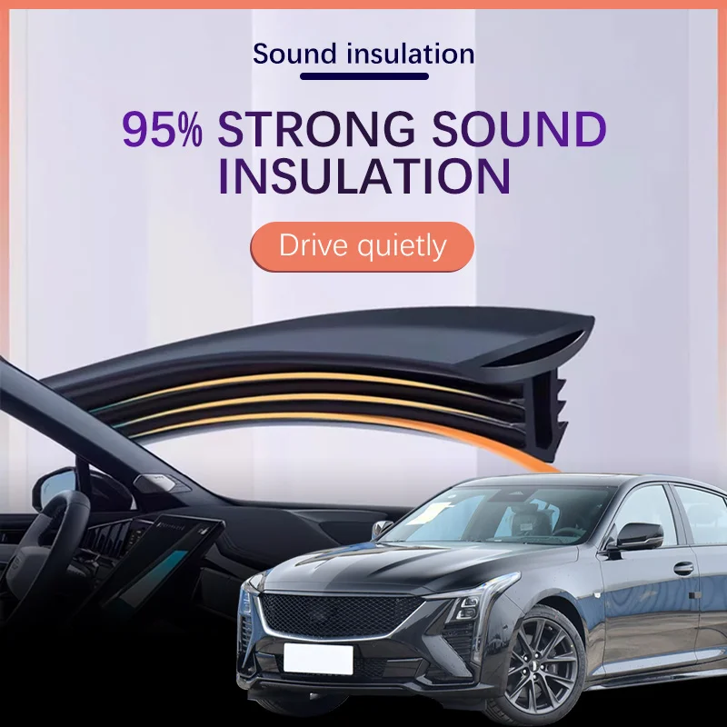 

Car Dashboard Sealing Strip Interior Auto Noise Sound Insulation Rubber Trim Weatherstrip Car Accessories For Cadillac CT5