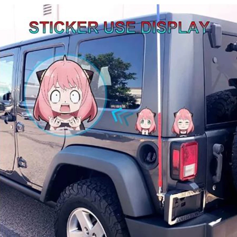 2023 New Authentic One Piece Anime Around Dragonball Evolution Naruto High Quality Waterproof 3D Gradient Car Stickers