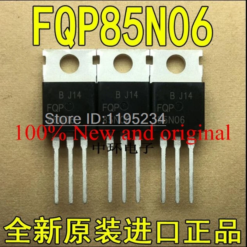 

100 шт./партия FQP85N06 85N06 MOSFET N-CH 60V 85A IC