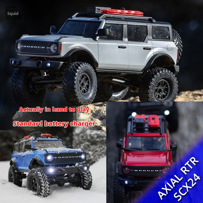 

Осевой Scx24 1:24 моделирование Fute Bronco Professional Rc2.4g пульт дистанционного управления с полным приводом, модель внедорожника для скалолазания