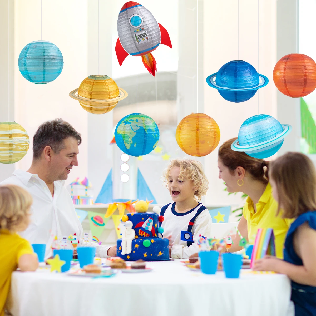 Planet Paper Lantern Solar System Planets Lantern for Kids Outer Space Party Decorations Space Theme Party Birthday Room Decor