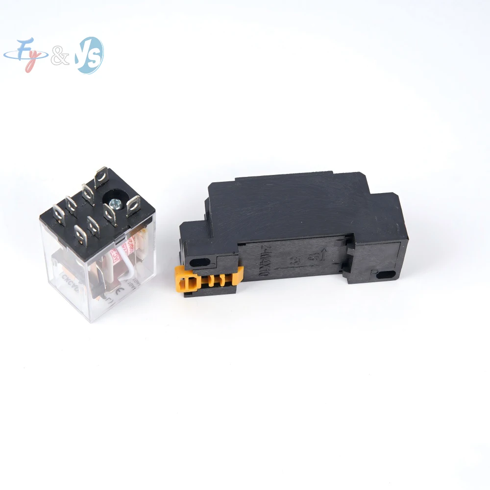 8/11/14PIN Relay Base (PYF08A/PTF08A) – Fits LY2NJ/HH62P, 10A 12V-380V AC/DC, Small Intermediate Relay Socket