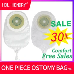 Anti-leak Urostomy Bags Double Layers Adhesive Transparent Urinary bag 48mm Center Hole Silicone Plug Urostomy Bags
