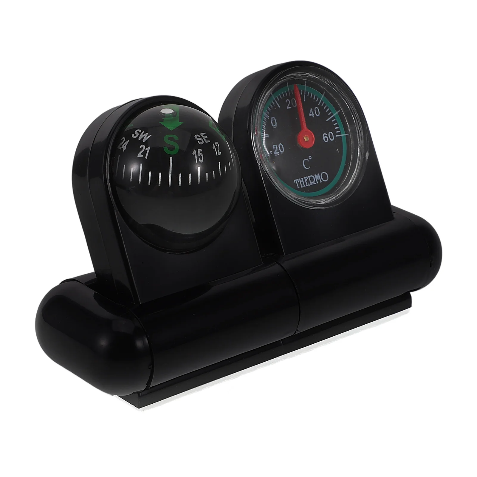 

Dashboard Car Compass Thermometer Rotatable Mount Multi-Functional Auto Navigation Temperature Display Ball Instrument