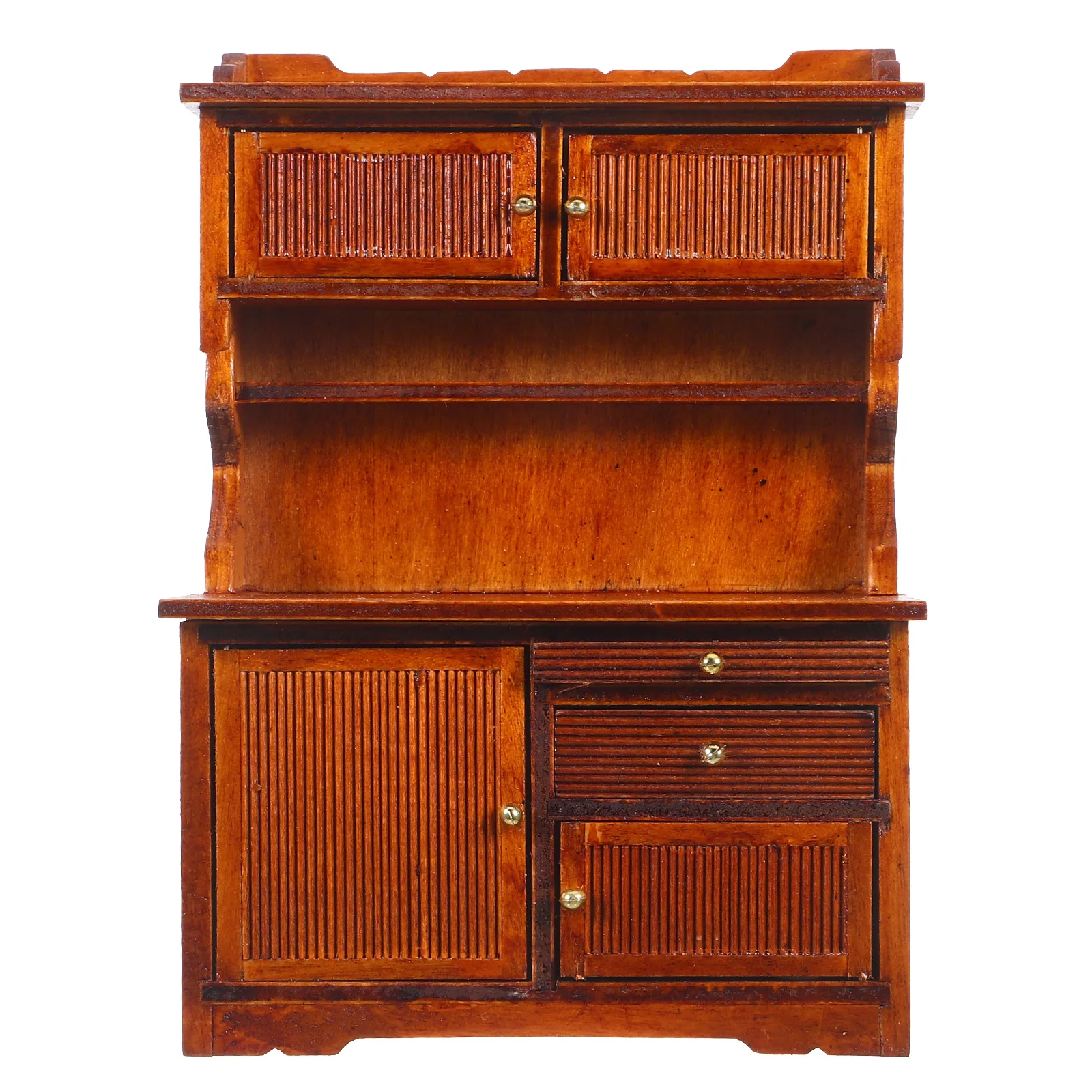 Meubles de maison bricolage Miniature armoire ornement maison de poupée bibliothèque rétro bois Micro ferme