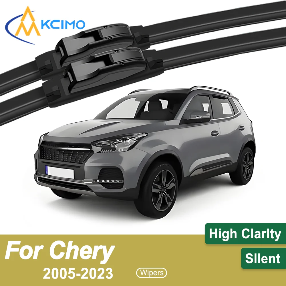 

Premium Rubber Durable Silent Windshield Wiper Blades 2pcs for Chery Chery Tiggo 3 2005-2023 Front Wiper Blades Set